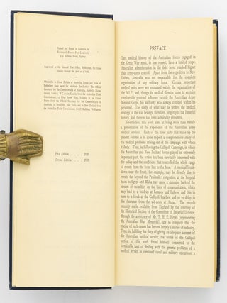 The Official History of the Australian Army Medical Services in the War of 1914-1918. Volume 1 [to] Volume 3