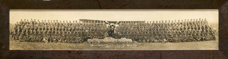 Item #128889 A panoramic photograph of 'Officers, Cadets, N.C.Os. & Men, Australian Flying Corps, Wendover, March 1918'. 1918 Australian Flying Corps.