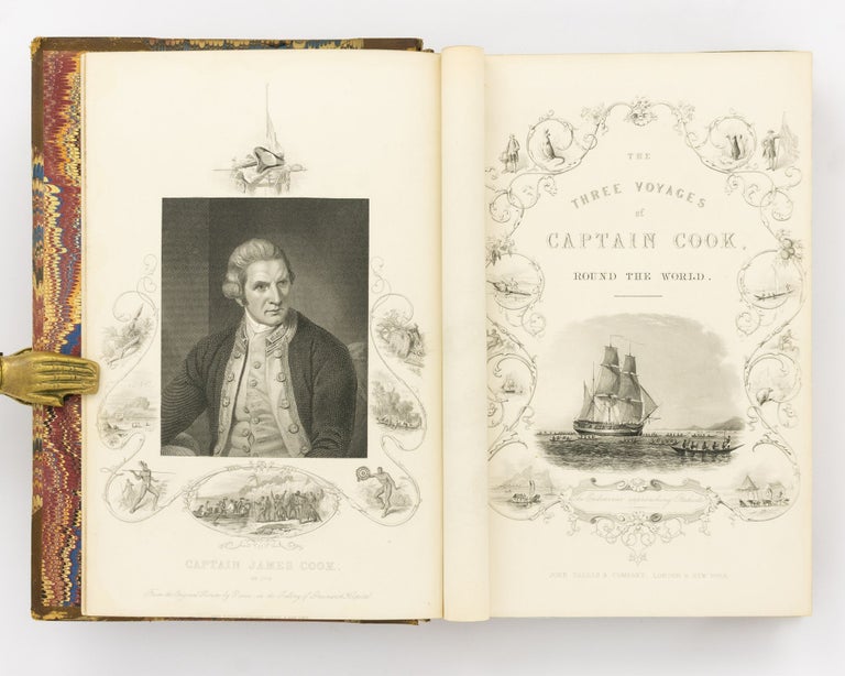 Item #129250 The Voyages of Captain James Cook round the World, illustrated with Maps and Numerous Engravings on Wood and Steel. Captain James COOK.