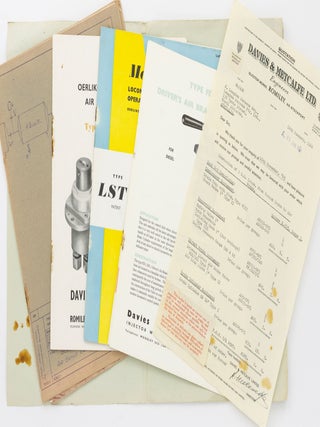 Item #129252 A collection of catalogues and ephemera relating to locomotive air brakes...
