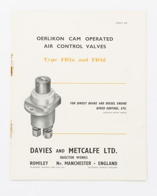 A collection of catalogues and ephemera relating to locomotive air brakes manufactured by Davies & Metcalfe Ltd.