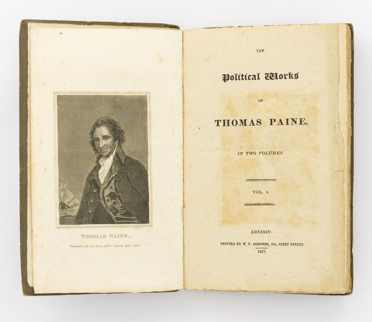 Item #129355 The Political Works of Thomas Paine, in Two Volumes [but Volume 1 only]. Thomas PAINE.