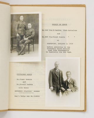 1914-1918 War Recollections of Private Donald William Lechte. No. 848 - 13 Platoon, D. Company, 22nd Battalion A.I.F