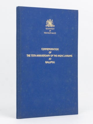 Item #129539 Commemoration of the 75th Anniversary of the ANZAC Landing at Gallipoli. Gallipoli,...