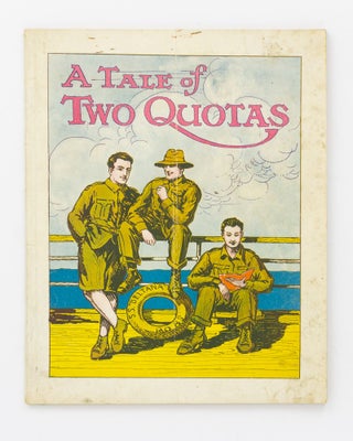 Item #129555 A Tale of Two Quotas. SS 'Beltana'. Devonport [UK] to Australia, June-July 1919....