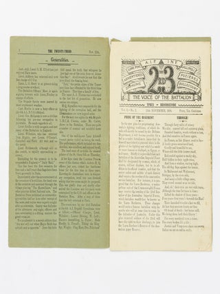The 23rd. The Voice of the Battalion. Volume 2, Number 3. 15th November, 1918