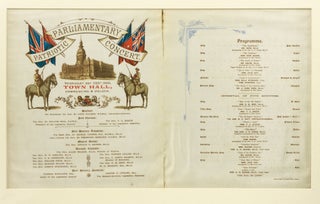 Item #129869 Parliamentary Patriotic Concert. Thursday 22d Feby 1900, Town Hall, commencing 8...