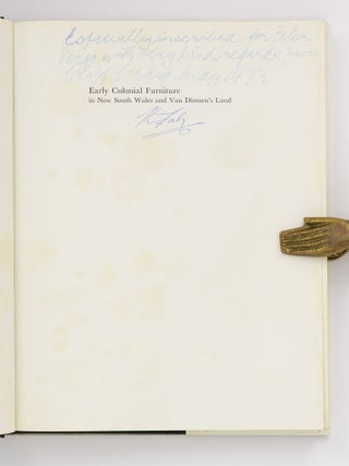 Early Colonial Furniture in New South Wales and Van Diemen's Land