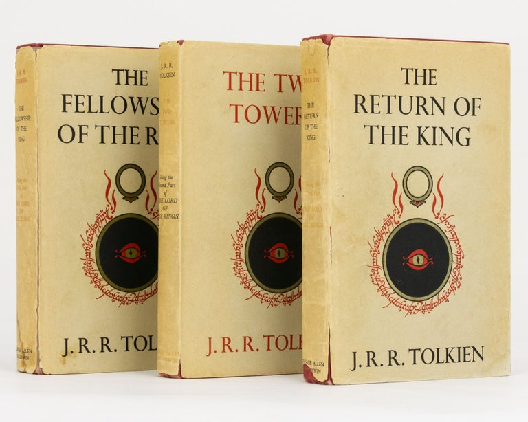Item #130277 The Fellowship of the Ring. Being the First Part of The Lord of The Rings. [Together with] The Two Towers ... [and] The Return of the King. J. R. R. TOLKIEN.