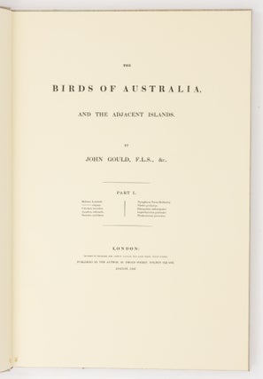 Birds of Australia and the Adjacent Islands