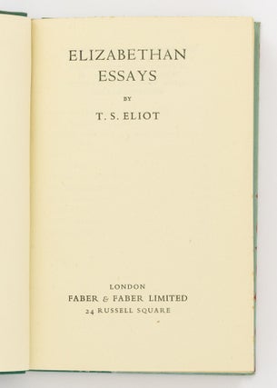 Elizabethan Essays