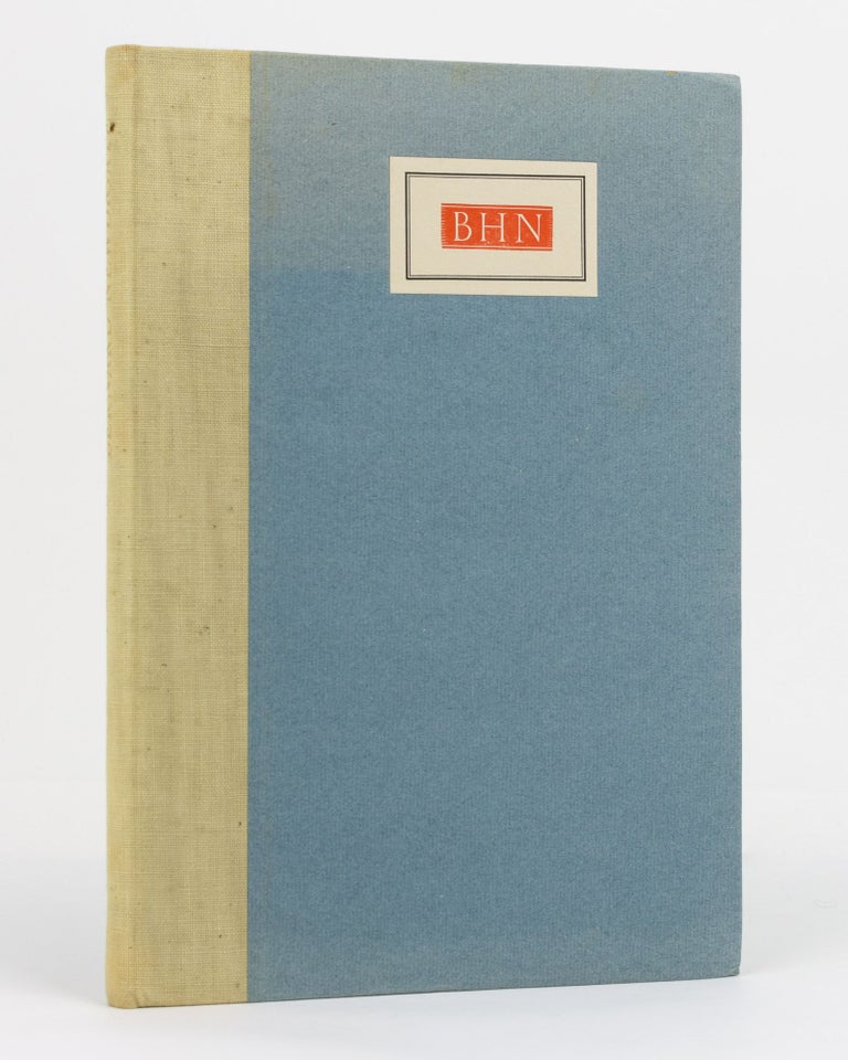 Item #130675 B.H. Newdigate, Scholar-Printer, 1869-1944. Shakespeare Head Press, Joseph THORP.