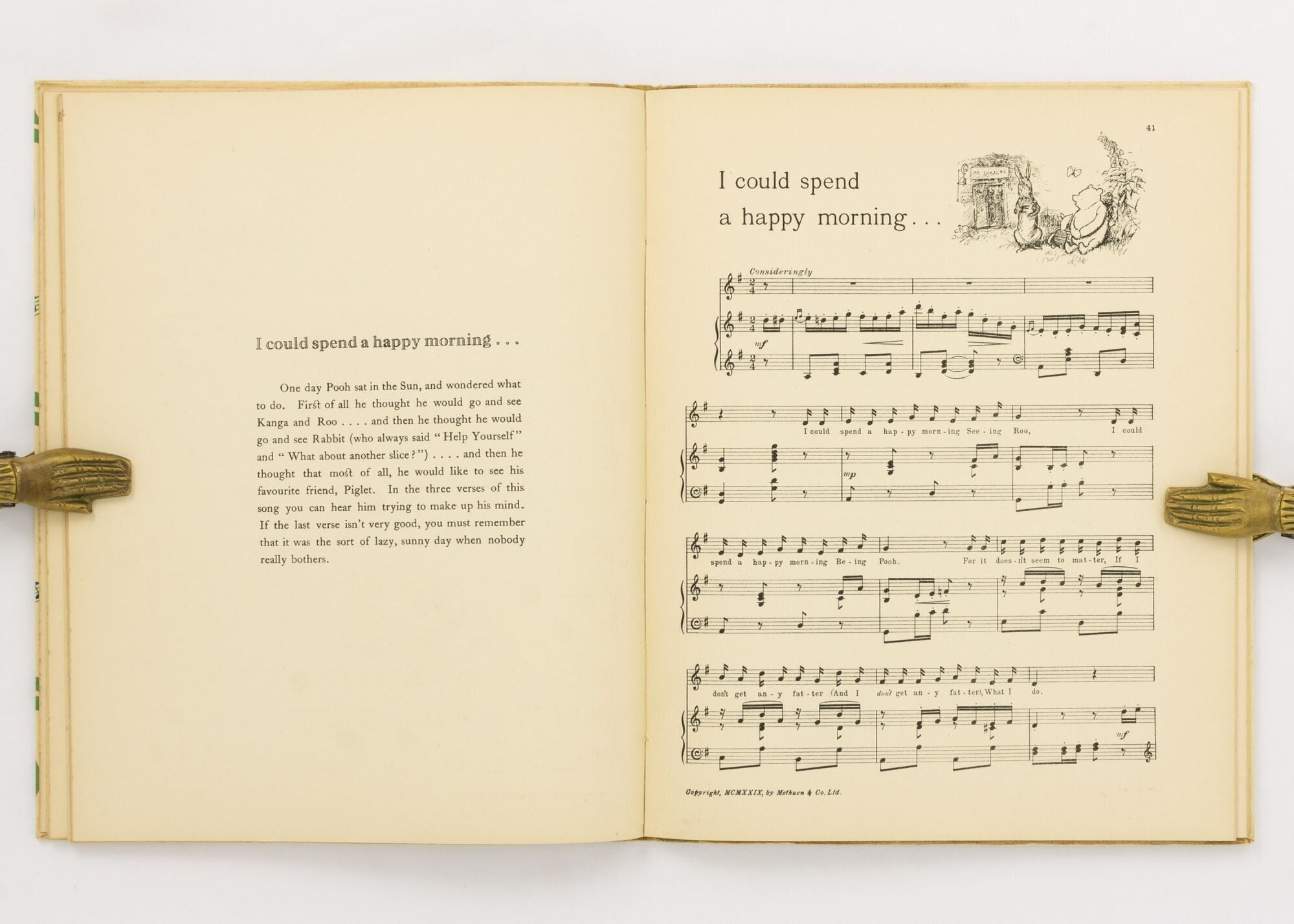 The Hums of Pooh by A.A. Milne. Music by H. Fraser-Simson. Decorations ...