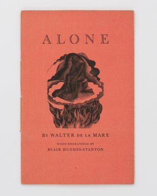 Item #130968 Alone. Walter de la MARE