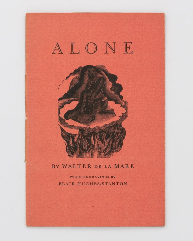 Item #130968 Alone. Walter de la MARE.