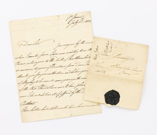 Item #131042 An autograph letter signed by Prince William, Duke of Clarence and St Andrews (later...