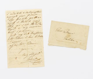 Item #131044 An autograph letter signed by Queen Adelaide to Mrs Maria Francis Pallmer,...
