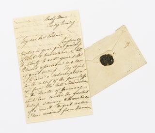 An autograph letter signed by Queen Adelaide to Mrs Maria Francis Pallmer, requesting help for a subscription in support of flood victims in northern Germany