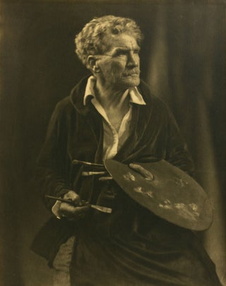 Item #131275 A vintage portrait photograph of the Australian artist John Shirlow (1869-1936),...