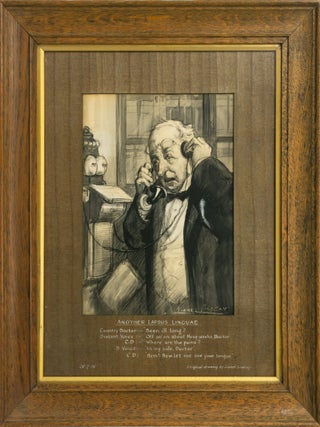 Item #131279 'Another Lapsus Linguae' (the headline caption for an original artwork). Lionel LINDSAY