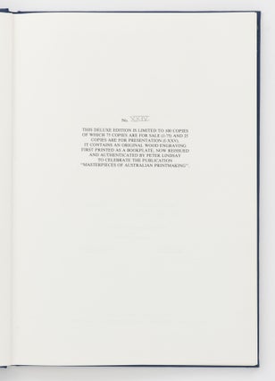 Masterpieces of Australian Printmaking. 30 April - 30 May 1987