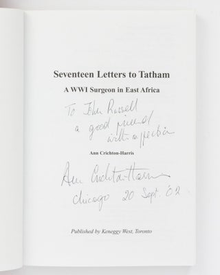 Seventeen Letters to Tatham. A WWI Surgeon in East Africa