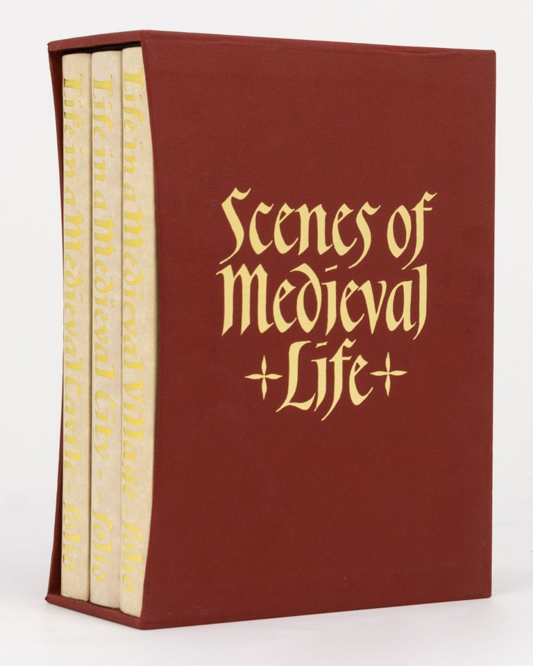 Item #131990 Scenes of Medieval Life. [A three-volume boxed set comprising Life in a Medieval Castle; Life in a Medieval City; and Life in a Medieval Village]. Joseph and Frances GIES.