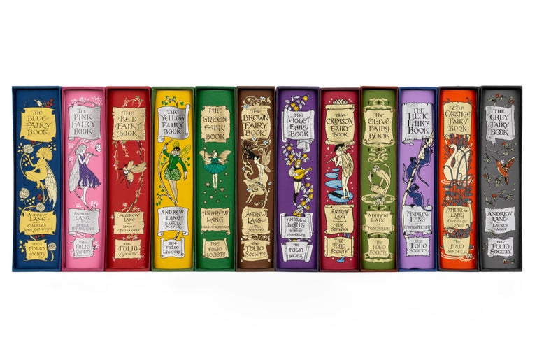 Item #132033 The complete 12-volume Folio Society edition of the Rainbow Fairy Books. Andrew LANG.