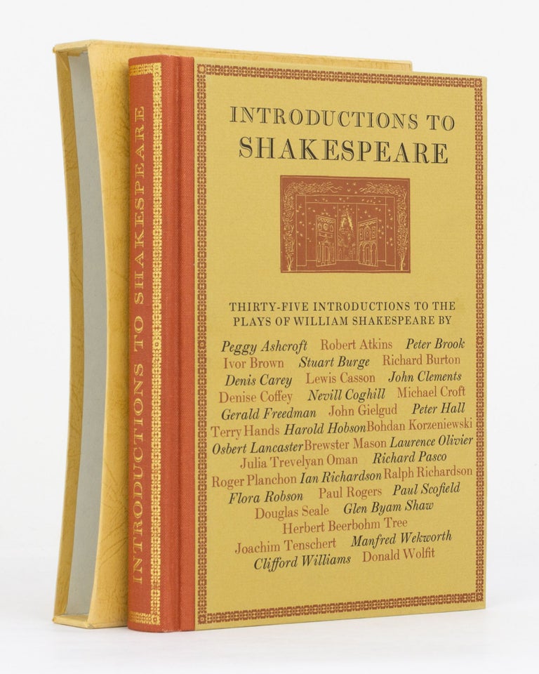 Item #132157 Introductions to Shakespeare, being the Introductions to the Individual Plays in the Folio Society edition 1950-1976, with a Foreword by Charles Ede. SHAKESPEARE, Charles EDE.
