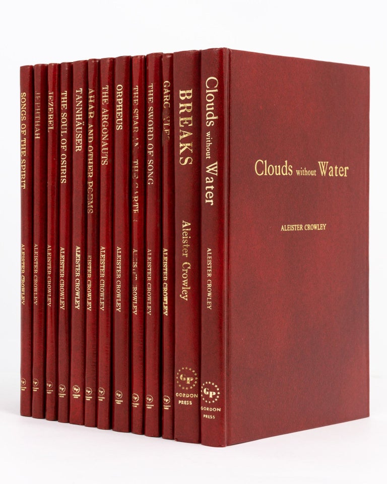 Item #132162 Thirteen volumes in the Gordon Press facsimile reprint series. Aleister CROWLEY.
