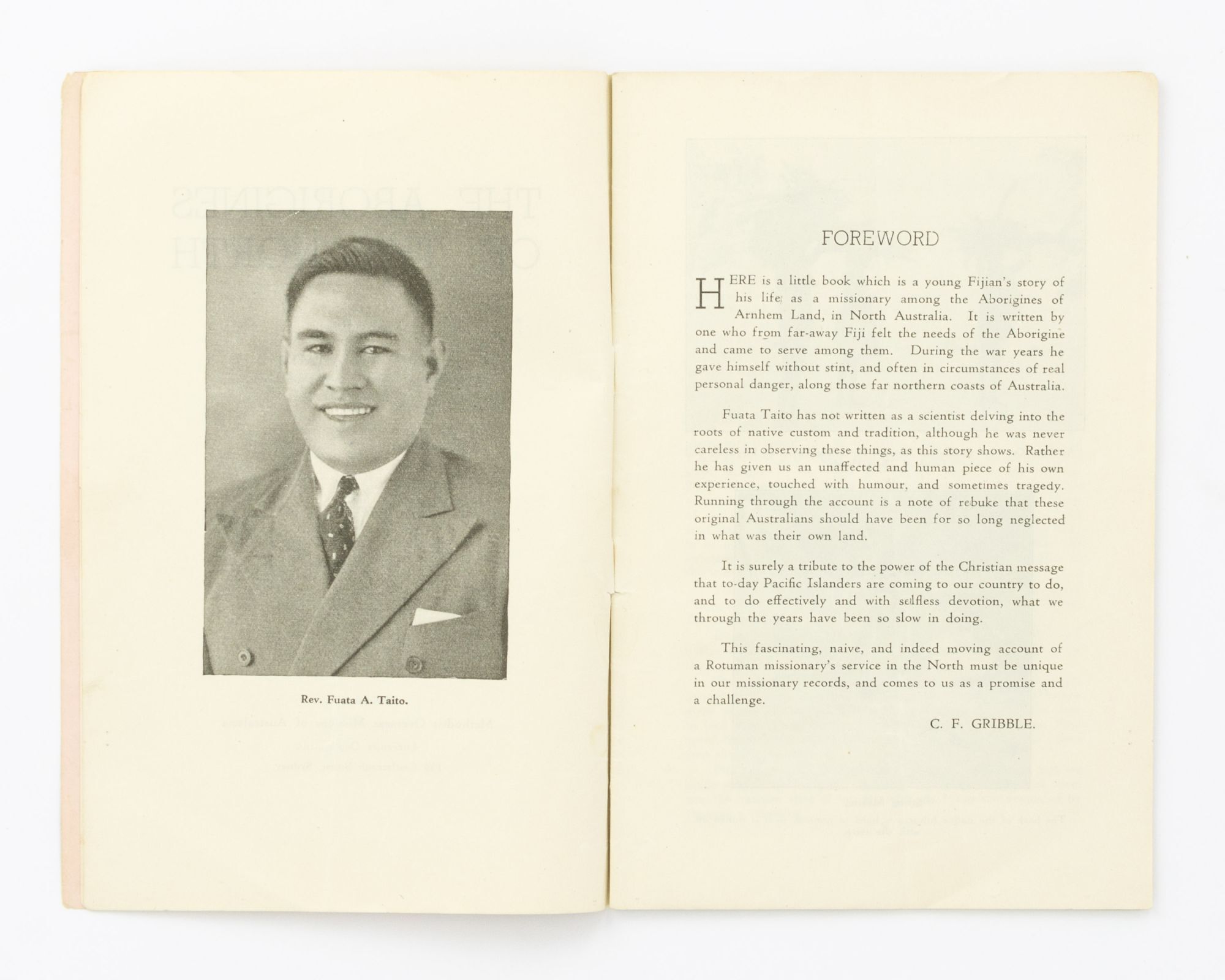 Rotuman Book The Aborigines of the North, by a Rotuman | Reverend Fuata A. TAITO ...