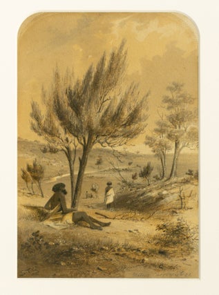 Item #132553 A fine suite of five watercolours of colonial Australian scenes, including...