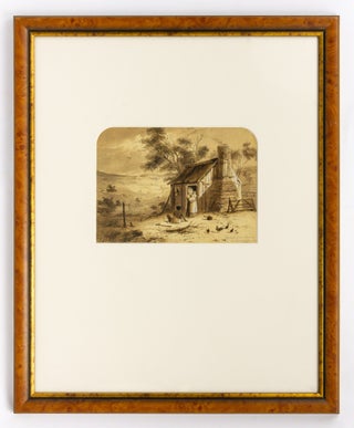 A fine suite of five watercolours of colonial Australian scenes, including sympathetic depictions of Indigenous people