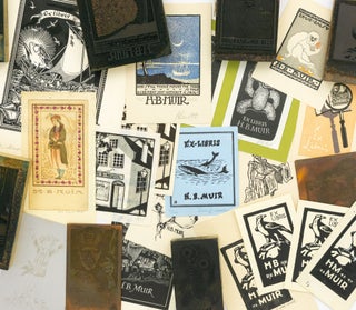 Item #132768 An important archive of the complete suite of bookplates designed for Harry Muir,...