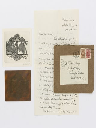 An important archive of the complete suite of bookplates designed for Harry Muir, including many preparatory drawings, original printing blocks, and proof prints