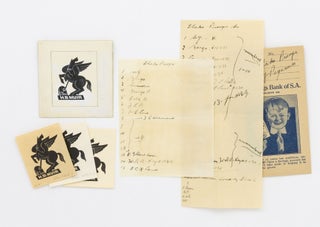 An important archive of the complete suite of bookplates designed for Harry Muir, including many preparatory drawings, original printing blocks, and proof prints