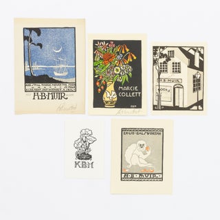A collection of 57 bookplates by G.D. Perrottet