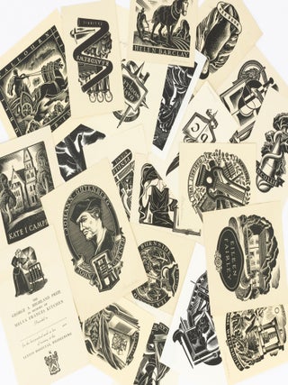 Item #132827 A collection of 25 bookplates by Allan Jordan (12 of them signed). Allan JORDAN