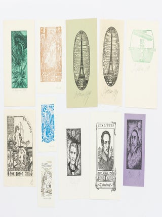 A small collection of eastern European bookplates and associated ephemera (Slovak, Ukrainian, Russian and Romanian), circa 1980s