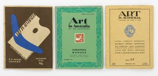 Art in Australia. Series 1, Numbers 1 to 11; Series 2 (or New Series), Numbers 1 and 2; and Series 3, Numbers 1 to 81 [all three series complete: an unbroken run of 94 issues]