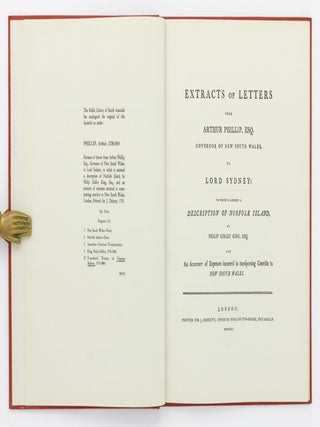 Item #133027 Extracts of Letters from Arthur Phillip, Esq., Governor of New South Wales, to Lord...