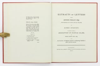 Item #133027 Extracts of Letters from Arthur Phillip, Esq., Governor of New South Wales, to Lord...