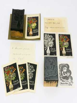 A small but comprehensive archive relating to bookplates designed by George Perrottet and Astra Lacis for the Australian author and pioneering children's book bibliographer Marcie Muir, née Collett (1919-2007)