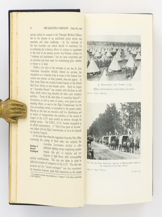 The Official History of the Australian Army Medical Services in the War of 1914-1918. Volume I: Gallipoli, Palestine and New Guinea (spine title). Volume II: The Western Front (spine title)