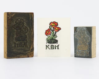 Item #133172 A hand-coloured linocut bookplate for K.B.M. (Katherine Blake Muir, the daughter of...