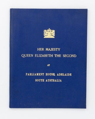Item #133173 Her Majesty Queen Elizabeth the Second at Parliament House, Adelaide, South...