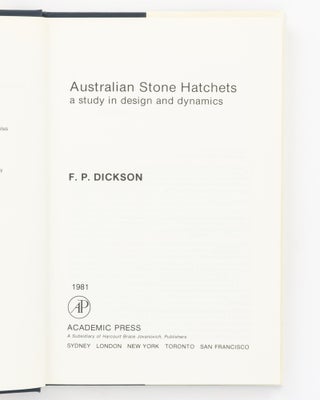 Australian Stone Hatchets. A Study in Design and Dynamics