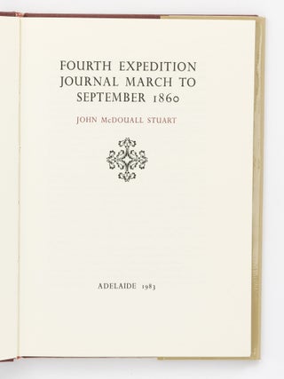 Fourth Expedition Journal, March to September 1860