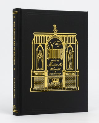 Item #133415 The Pauline Art of Solomon. Transcribed by Frederick Hockley. Edited and with an...