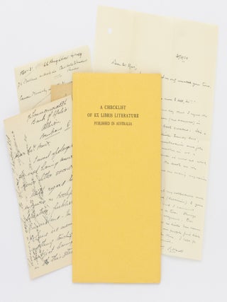 Item #133723 A Checklist of Ex Libris Literature published in Australia. Henry Blake MUIR, Harry